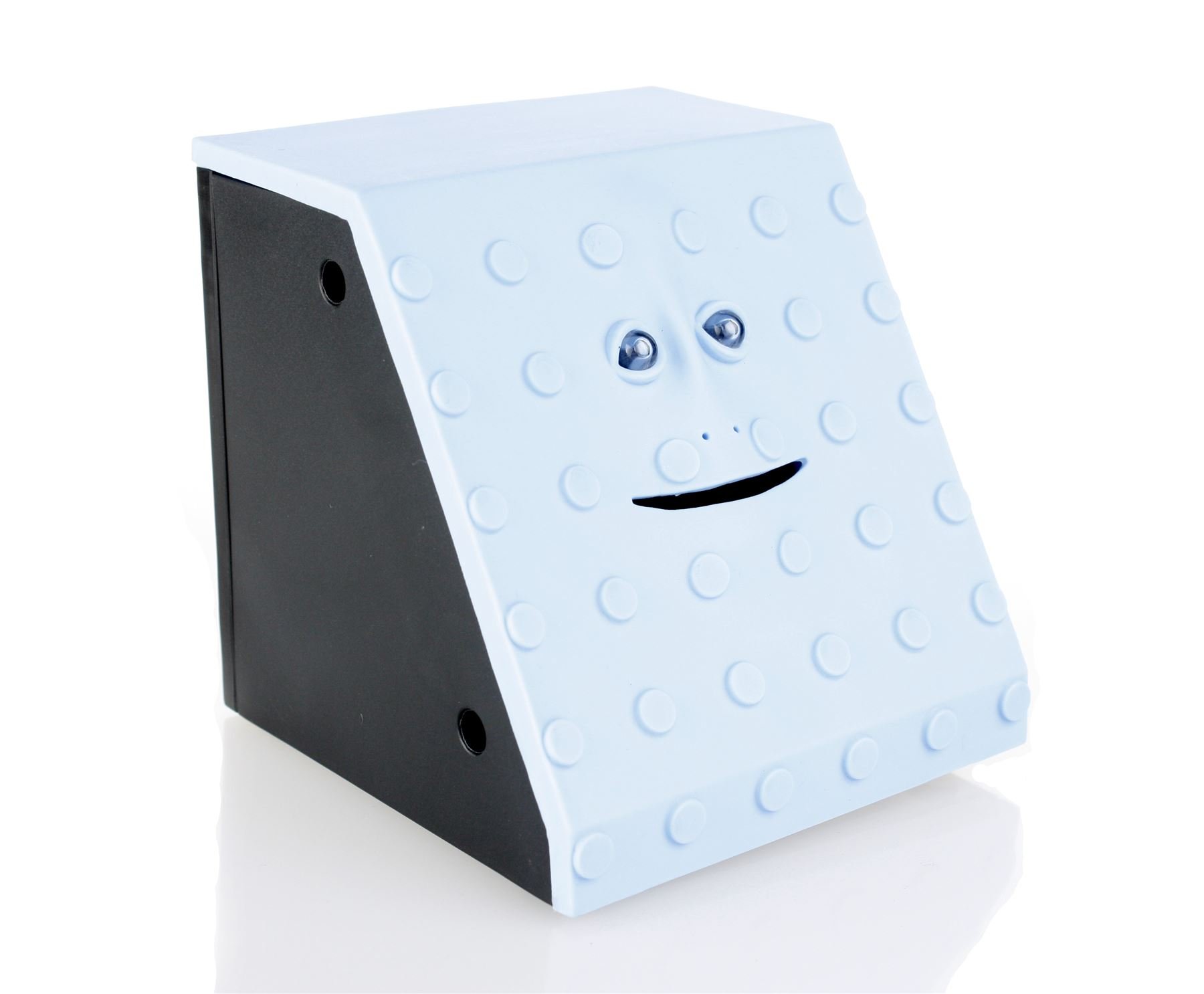 Face Bank Blue Dots Design Munching Money Box