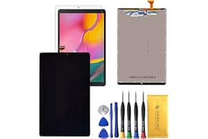 AOHCKAY LCD Display Touch Screen Digitizer Replacement Assembly for Samsung Galaxy Tab A 10.1 2019 SM-T510 T510 T515 T510F T515F Screen Parts with Tools Tempered Glass