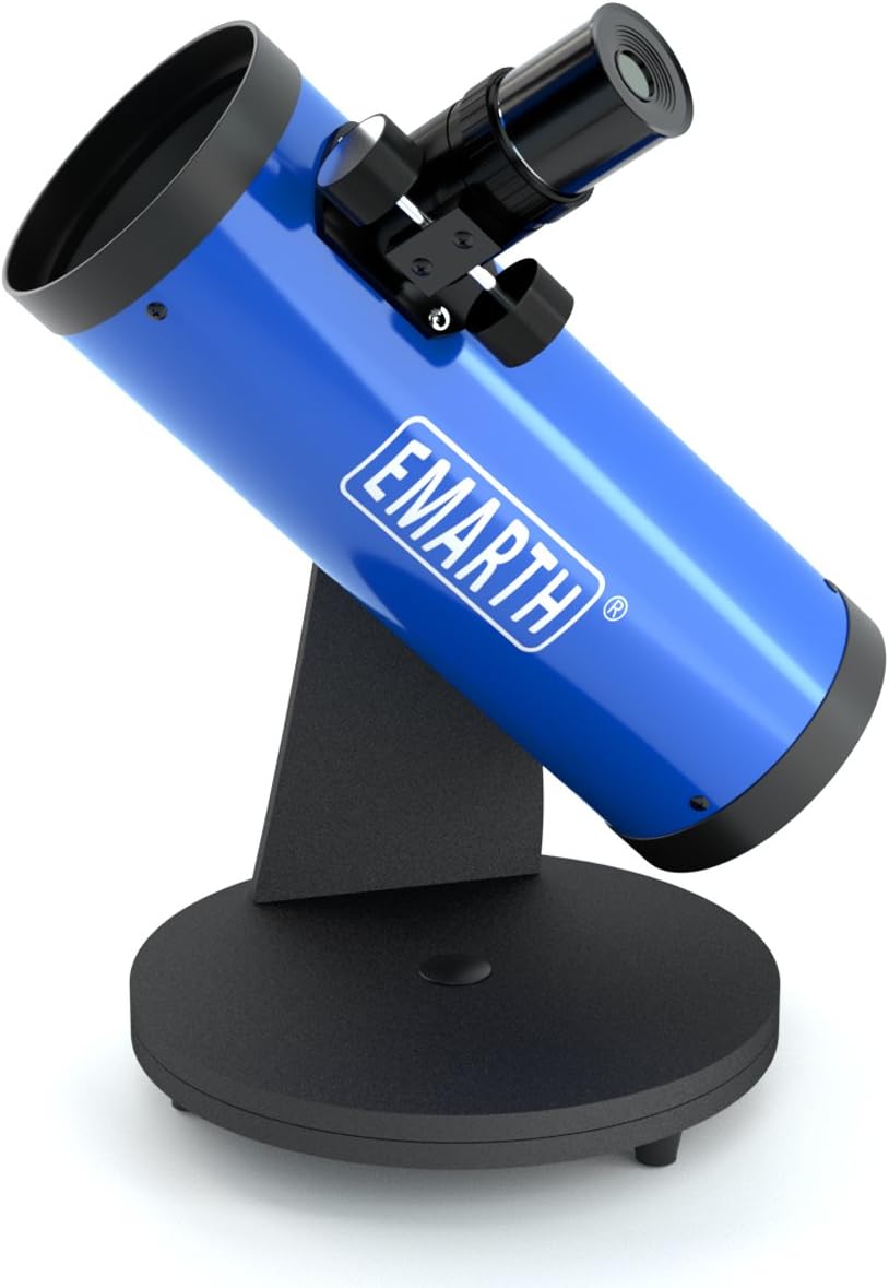 76mm Telescope for Kids Adults and Astronomers Beginners, 360 Rotation Portable Telescope with Two Eyepieces