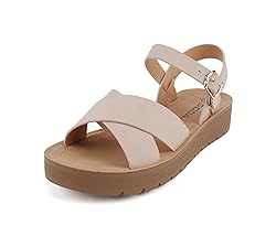 Soda CHESTER ~ Women Flat Sandals Flatform Ankle