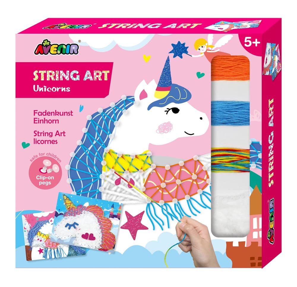 Avenir CH191710 String Art Unicorn, Mixed Colours