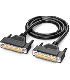 Kentek DB37 Serial Cable 3ft, RS-449 28AWG D-Sub 37 Pin Male To Male Cord – Beige Molded UL/CSA