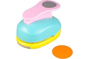 WSYHOMIE Circle Punch 2 inch Craft Lever Single Hole Shape Lever Punch Handmade Paper Candy Color by Random 2 inch（50.8mm） Circle