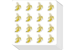 GUVSPTI Banana Fruit Planner Stickers, 0.5in Monthly Scrapbooking Arts Calendars Crafting 208-Pack