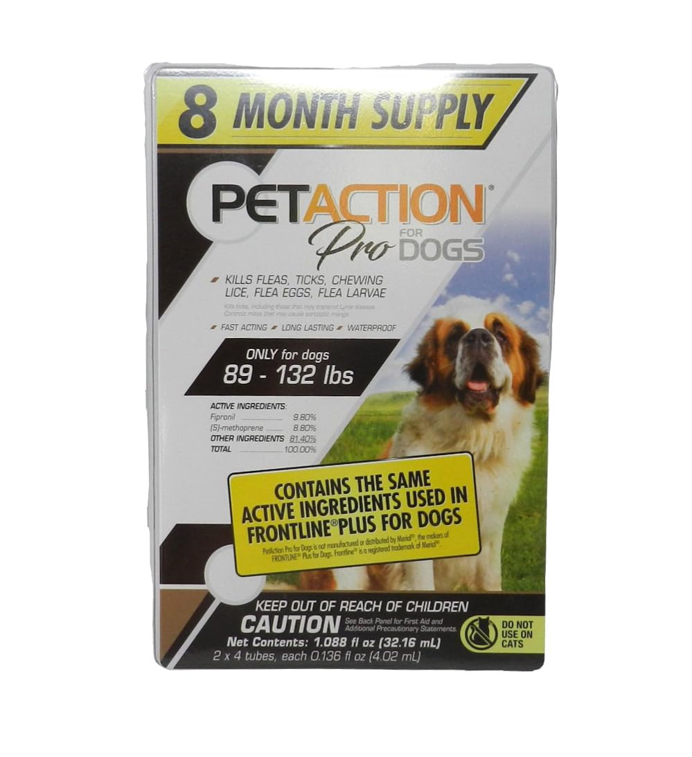 PetAction Plus Flea & Tick Treatment for Dogs