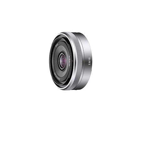 Sony SEL-16F28 Super Weitwinkel-Objektiv (Festbrennweite, 16 mm, F2.8, APS-C, geeignet für A6000, A5100, A5000 und Nex Serien
