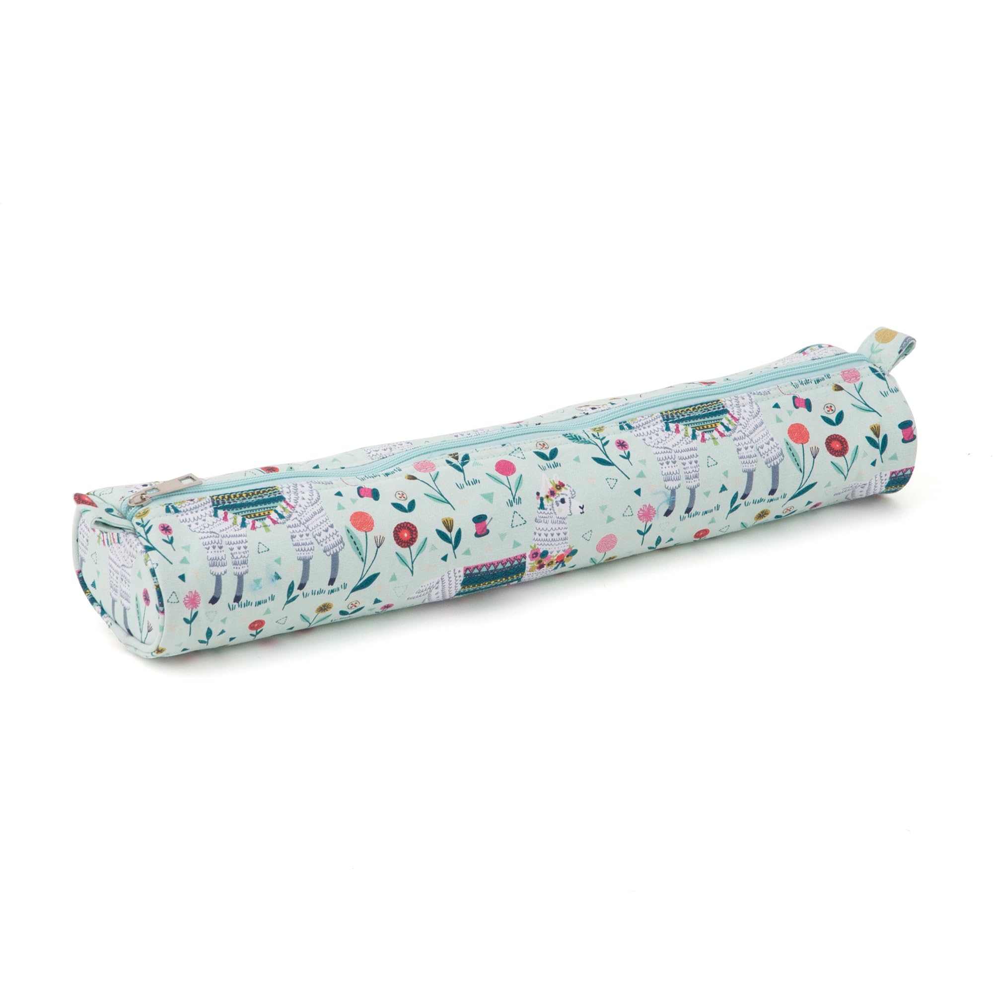 Hobby Gift Knitting Needle Case - Crochet Hook & Pin Knitting Needle Storage, Pencil Case for Other Supplies & Compact Accessories - 12 X 41 X 7.5cm, Llama