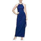 Alex Evenings Women's Long Formal Stretch Mesh