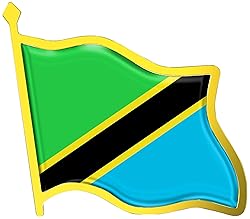 Tanzania Flag Lapel Pin - Enamel Metal National