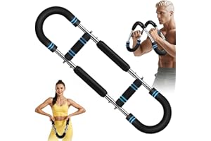Puxinargo Twister Arm Trainer - Adjustable Resistance Arm & Chest Exerciser, Portable Forearm Strengthener with Detachable Design, Power Twister Bar for Home Gym, Outdoor & Office Workout