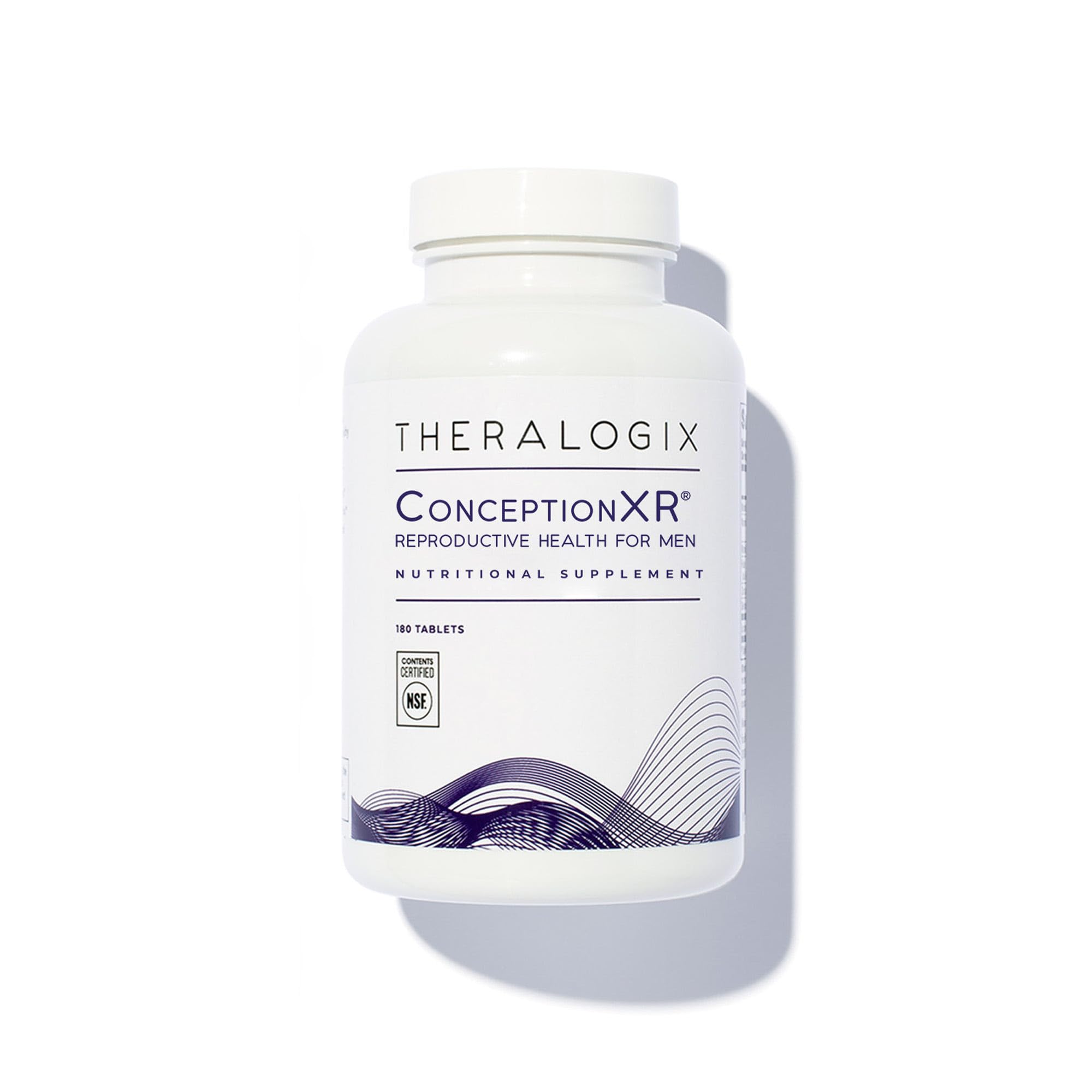 Theralogix ConceptionXR Reproductive Health For Men, Men's Preconception Vitamins for Fertility Support, Male Fertility Supplements for Sperm Health, NSF Certified - 180 Tabs (90-Day Supply), Unflavor