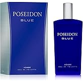 Instituto Español Poseidon Blue Eau de Toilette for Men, Fresh and Invigorating Fragrance, 150 ml / 5.1 fl oz Spray Bottle, Made in Spain.