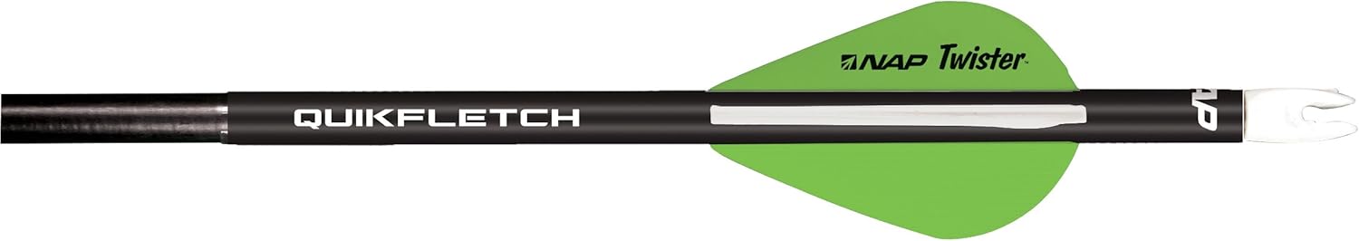 New Archery Products Quikfletch 2" Twister Black Tube-Wgg (6 Pack) : Archery Broadheads : Sports & Outdoors