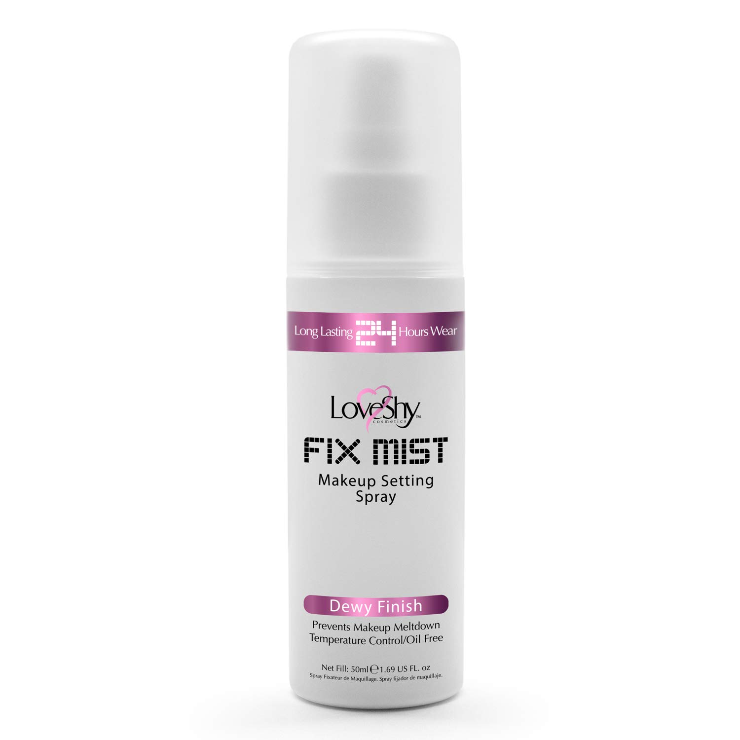 Make up setting spray by LoveShy Cosmetics- setting spray with smudge Proof Formula make up fixing spray for face Long-lasting Effect, 50ml makeup fixing spray fixing spray make up (Dewy)
