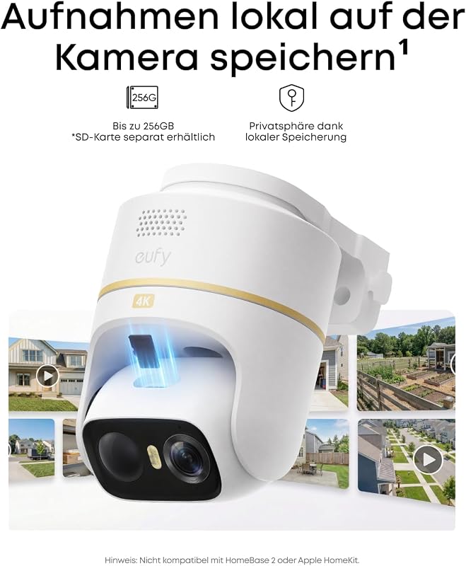 eufyCam C37 4K Edition kabellose Solar-Outdoor-Kamera