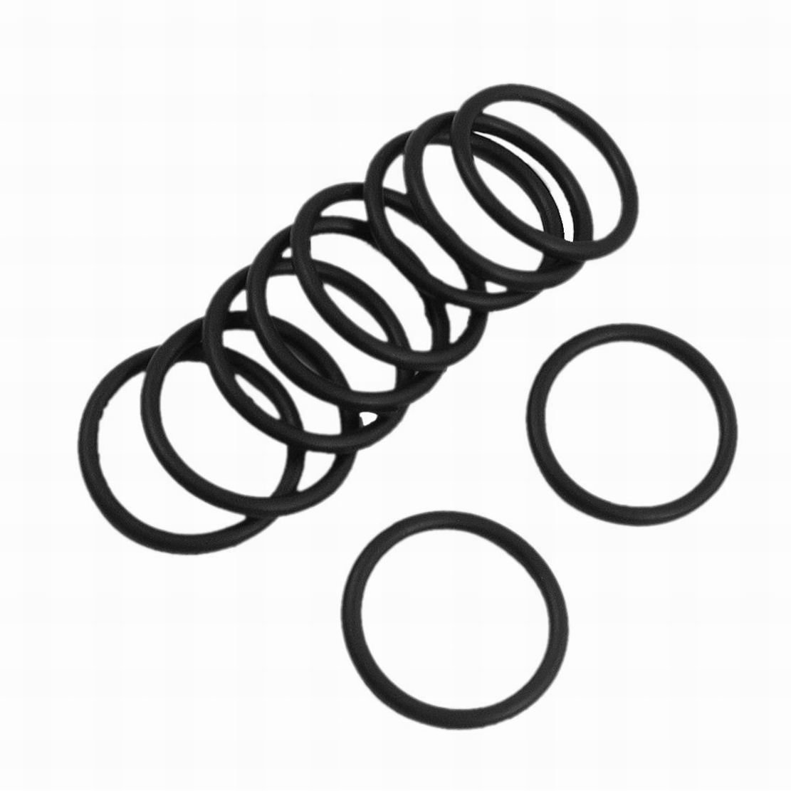Ucland 10 Pcs 25m x 2.4mm Rubber Sealing Oil Filter O Rings Gaskets