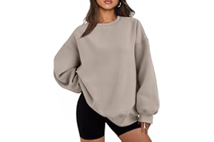 EFAN Womens Oversized Sweatshirts Hoodies Fleece Crewneck Sweaters Casual Tops Comfy Fall Fashion Outfits Winter Clothes 2026
