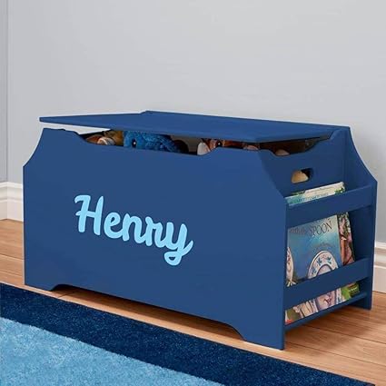 toy box with book storage