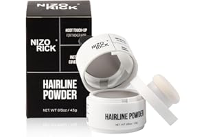 NIZORICK Hairline Powder,Root Touch Up Hair Color, Instantly Conceals Hair Loss, Root Cover Up Powder for Thinning Hair,Water