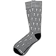 Men's Alynn Designer Faith Gray Holy Cross Inspirational Novelty Dress Crew Socks