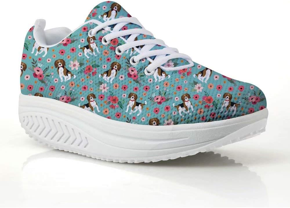 chaqlin Galaxy Women's Strength Fitness Walking Sneaker Colorful Space Animal Swing Wedges