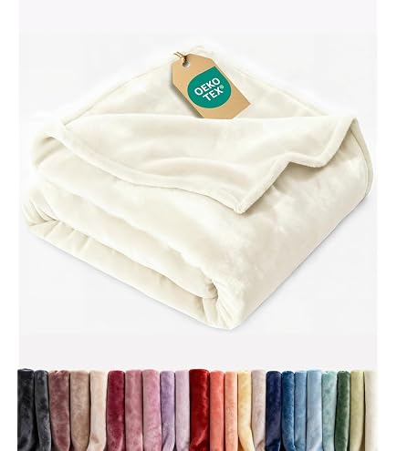 Coperta In Flanella Bnuitland Verde Chiaro (127 X 101 Cm), 300 G/m² Coperta Calda Pile 300 G/m²