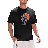 OLEMEK Men's Short Sleeve Printed Tee Palm Tree Vintage Casual Shirt Hawaiian Summer Beach T Shirts