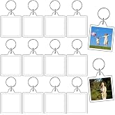 REDANHA 12pcs Acrylic Photo Frame Keychain Holder 2 x 3 In Picture Insert Blank Keyring Clear Picture Holder for DIY Craft