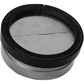 RDP Inline Butterfly Backdraft Damper with Spring