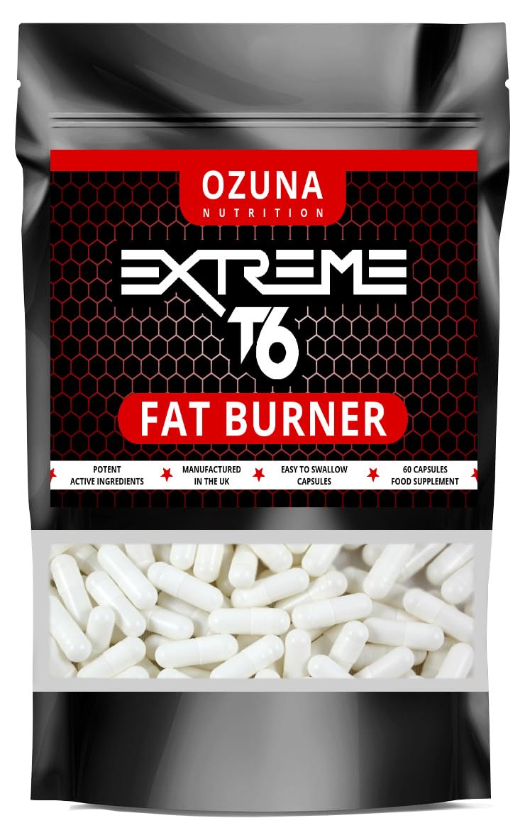 OZUNA NUTRITION Fat Burners Keto Extreme T6 Fast Weight Loss Pills Diet Slimming | 60 Capsules