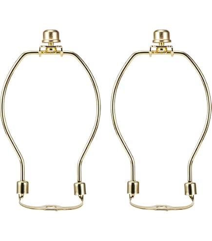 2x E26 Lampen-Harfen-Sattel Aus Metall – Bronzefarben, 36 Mm Durchmesser