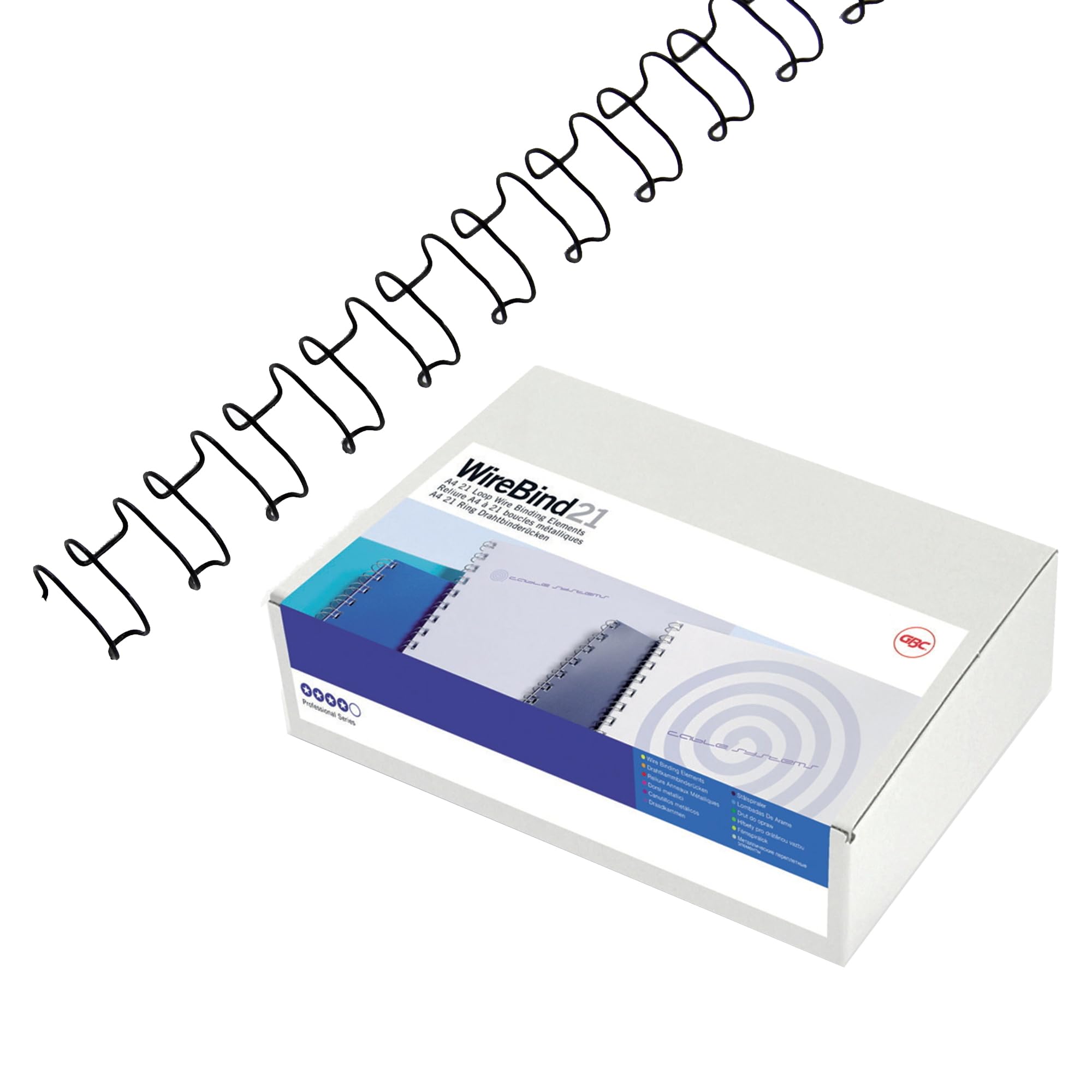 GBC MultiBind Binding Wires, 6 mm, 55 Sheet Capacity, A4, Silver, Pack of 100, IB160431