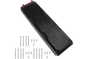 18 Pipe Aluminum Heat Exchanger Radiator for PC CPU CO2 Water Cool Computer G1/4" Aluminum Radiator with Tube Liquid Cooling 
