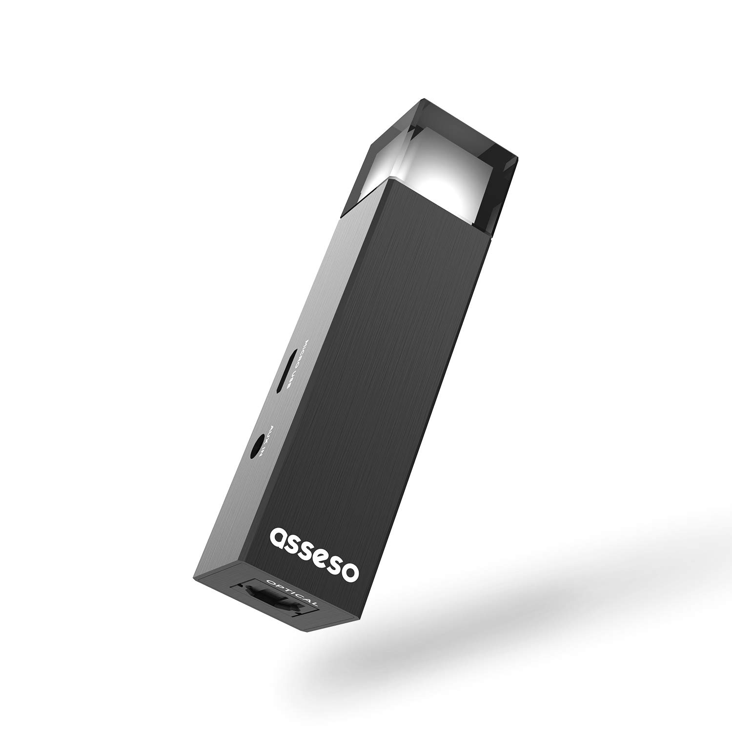 Asseso TX1 Bluetooth Wireless Audio Transmitter for TV, PC, Home Sound System, Game Console – aptX Low Latency No Delay Adapter – Bluetooth 5.0 Long Range Can Connect up to 2 Devices – AUX/Micro USB