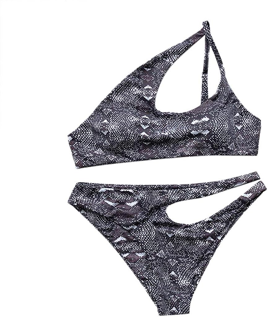 one shoulder padded bikini