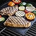 Red Spade Grill Mat - BBQ Set of 3 BBQ Grill Mats Non Stick - Reusable, Sports Themed Barbecue Grilling Mats - Great BBQ accessories for Gas Grill and Charcoal Grills (13