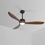 VACILL 52 inch Wood Ceiling Fan with Light and
