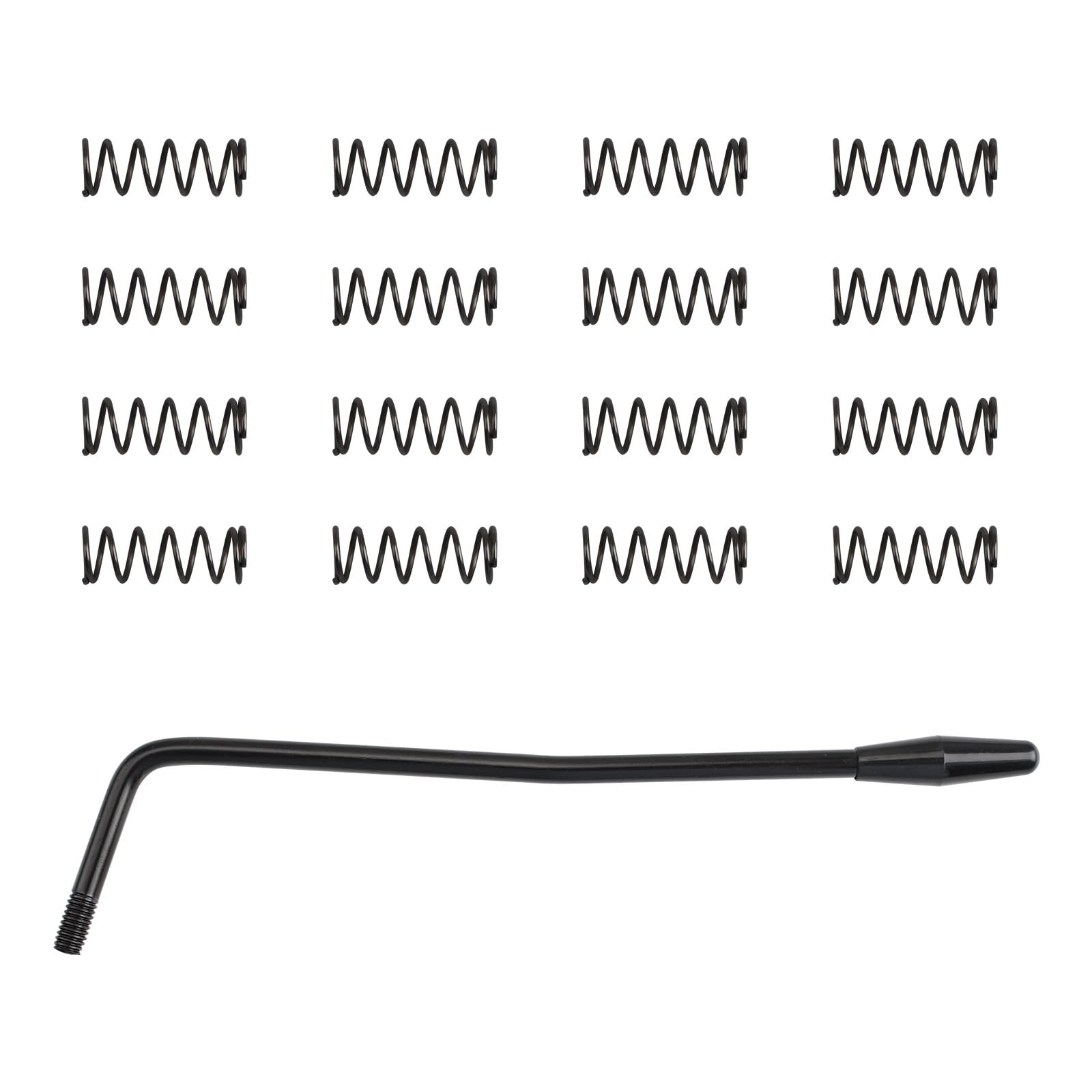 WANDIC Black 20Pcs 5MM Electric Guitar Tension Spring 1 Piece 6MM Thread Tremolo Arm, Whammy Bar Bass Guitar Replacement Parts Electric Guitar Tremolo System