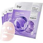 SNP 10,000ppm Deep Collagen + PDRN + Retinol Hydrogel Mask | 8 Layer 125Da Collagen Face Mask | Overnight Facial Mask | Paten