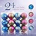Valery Madelyn 24ct 70mm Regal Peacock Shatterproof Christmas Ball Ornaments Decoration, 7cm/2.75inch,24 Pcs Metal Hooks Included