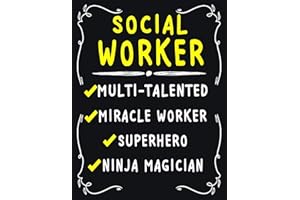 Social Worker Multi-Talented Miracle Worker Superhero Ninja Magician: Social Worker Weekly Monthly 2020 Planner Organizer,Cal