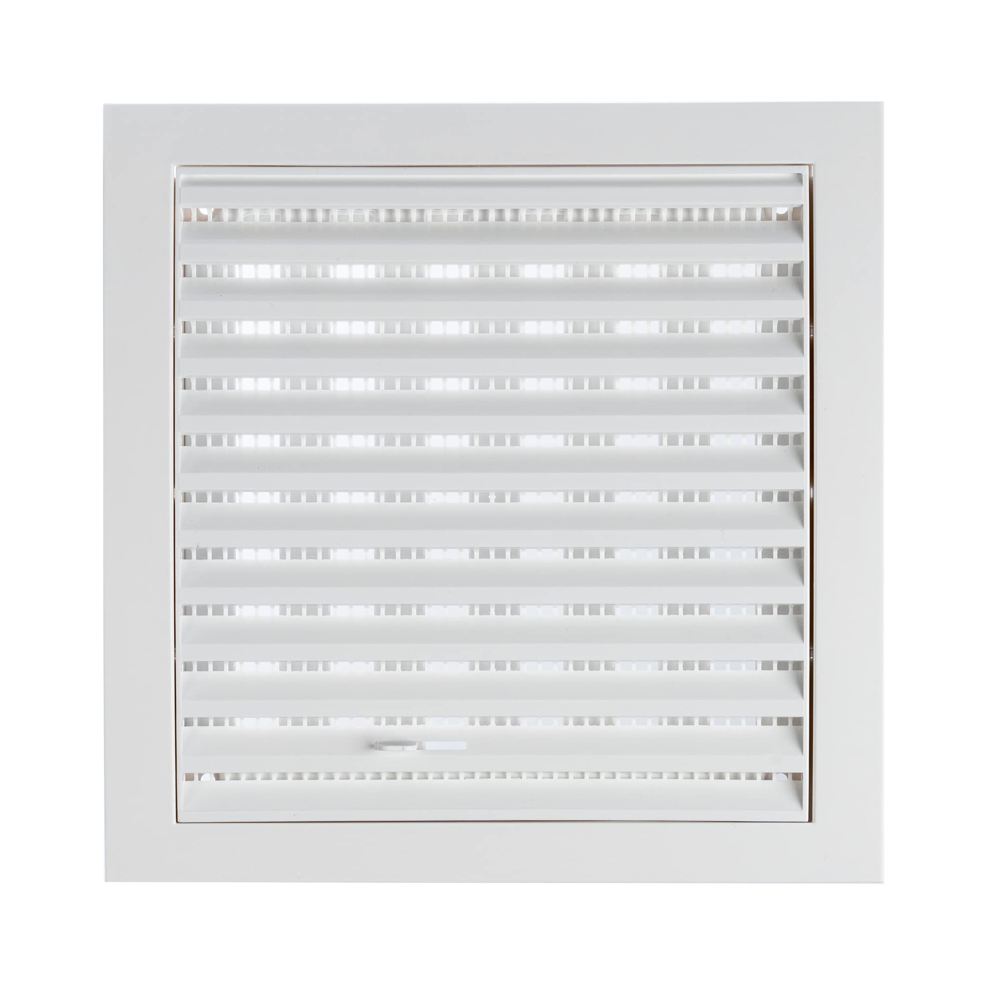 Steinberg14 White 190x190mm / 7.5x7.5'' Adjustable ABS Plastic Ventilation Grille - Vent Cover