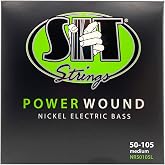 S.I.T. Power Wound Nickel Plated Bass Strings Medium