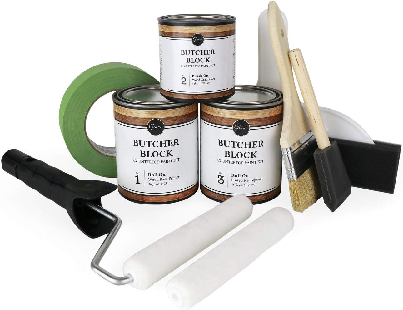 Giani Butcher Block Countertop Paint Kit Amazon Com