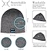 Bluetooth Winter Beanie Headphones, Knit Hat Slouchy Skullies Cap & Touchscreen Gloves Mitts Great Gift, Wireless Stereo Heatsets Speaker Microphone and Volume Control(Gray)