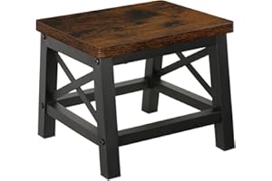 YINMIT Wooden Step Stool for Adults and Kids, Step Stool for High Bed with Non-Slip Feet, Using for Bedroom, Living Room and Kitchen, Hold Up to 500 lbs