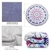Indian Mandala Microfiber Large Round Beach Blanket with Tassels Ultra Soft Super Water Absorbent Multi-Purpose Towel 59 inch across (NO.7)