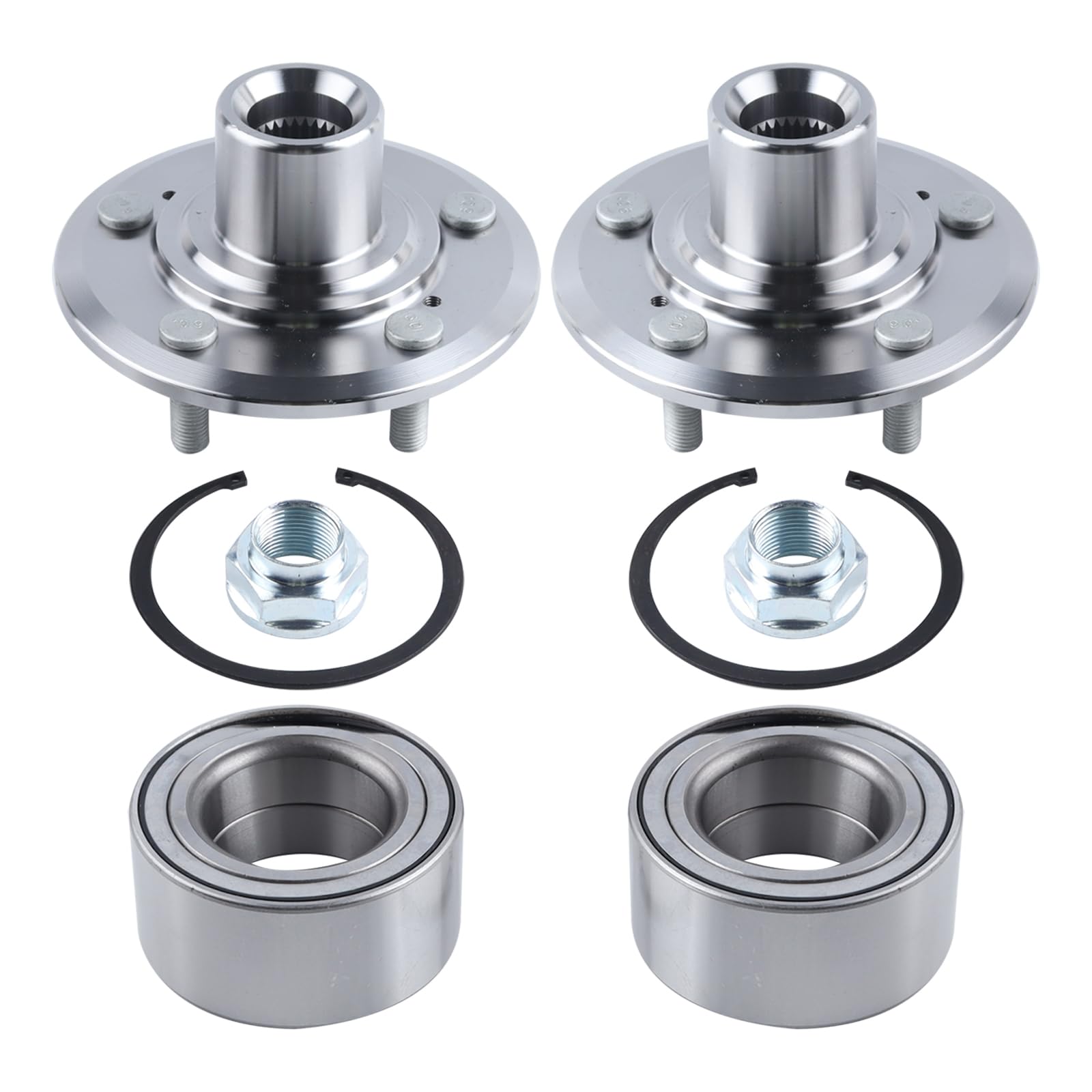 Photo 1 of MISIOEK 2Pcs Front Wheel Hub Bearing Kits Fit for 2007-2010 Acura RDX,2007-2011 Honda CRV 5 Lugs BR930583K