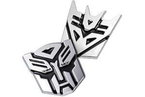 BOLLAER 2 pcs Car Stickers, Metal Stereo 3D Stickers, Car Emblem for Car Body Decoration