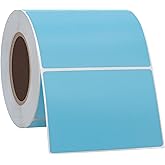 Hycodest Thermal Label 3x2 inch Sticker Direct Thermal Labels Self-Adhesive Thermal Paper Roll 500 pcs, Light Blue